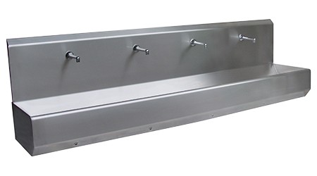 Stainless steel Washbasin 4 until 6 Pers.