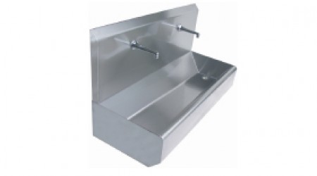 Stainless steel Washbasin 2 Pers.